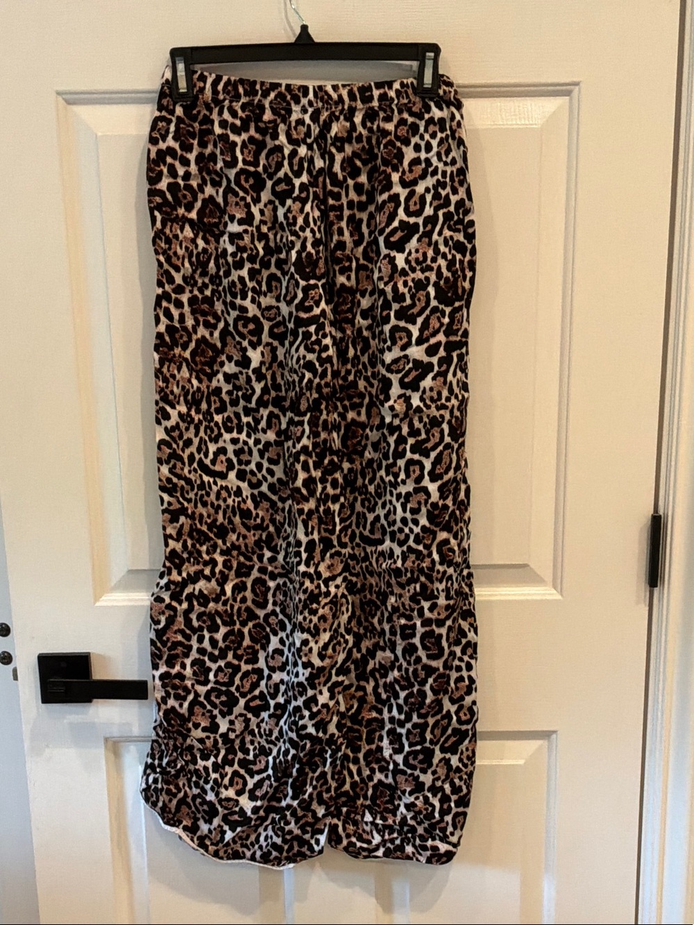 aerie Leopard Print Wide-Leg Pants - Brown & Black - Picture 2 of 2